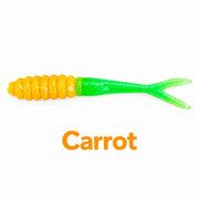Kai's Custom Jigs 2.5-inch Crappie Fluke in Carrot