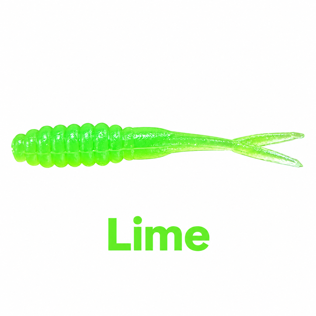 Kai's Custom Jigs 2.5-inch Crappie Fluke in Lime