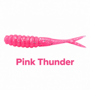Kai's Custom Jigs 2.5-inch Crappie Fluke in Pink Thunder