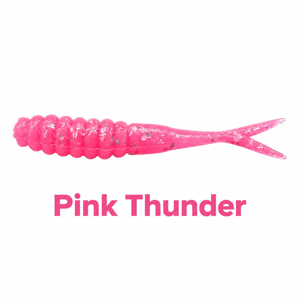 Kai's Custom Jigs 2.5-inch Crappie Fluke in Pink Thunder