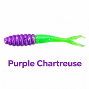 Kai's Custom Jigs 2.5-inch Crappie Fluke in Purple Chartreuse