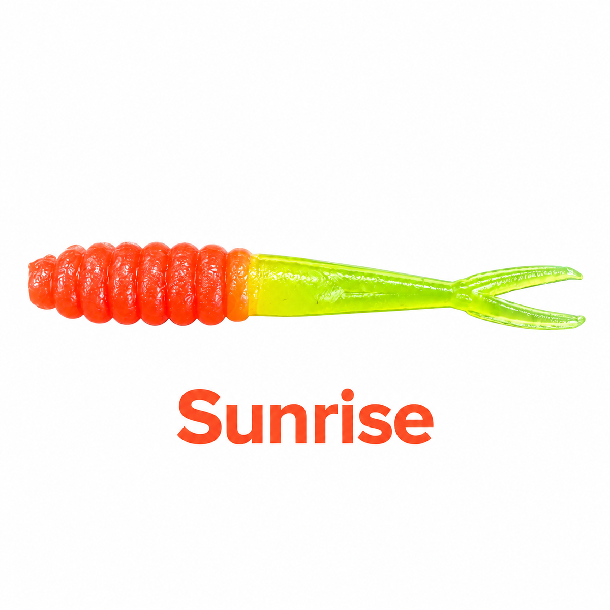 Kai's Custom Jigs 2.5-inch Crappie Fluke in Sunrise