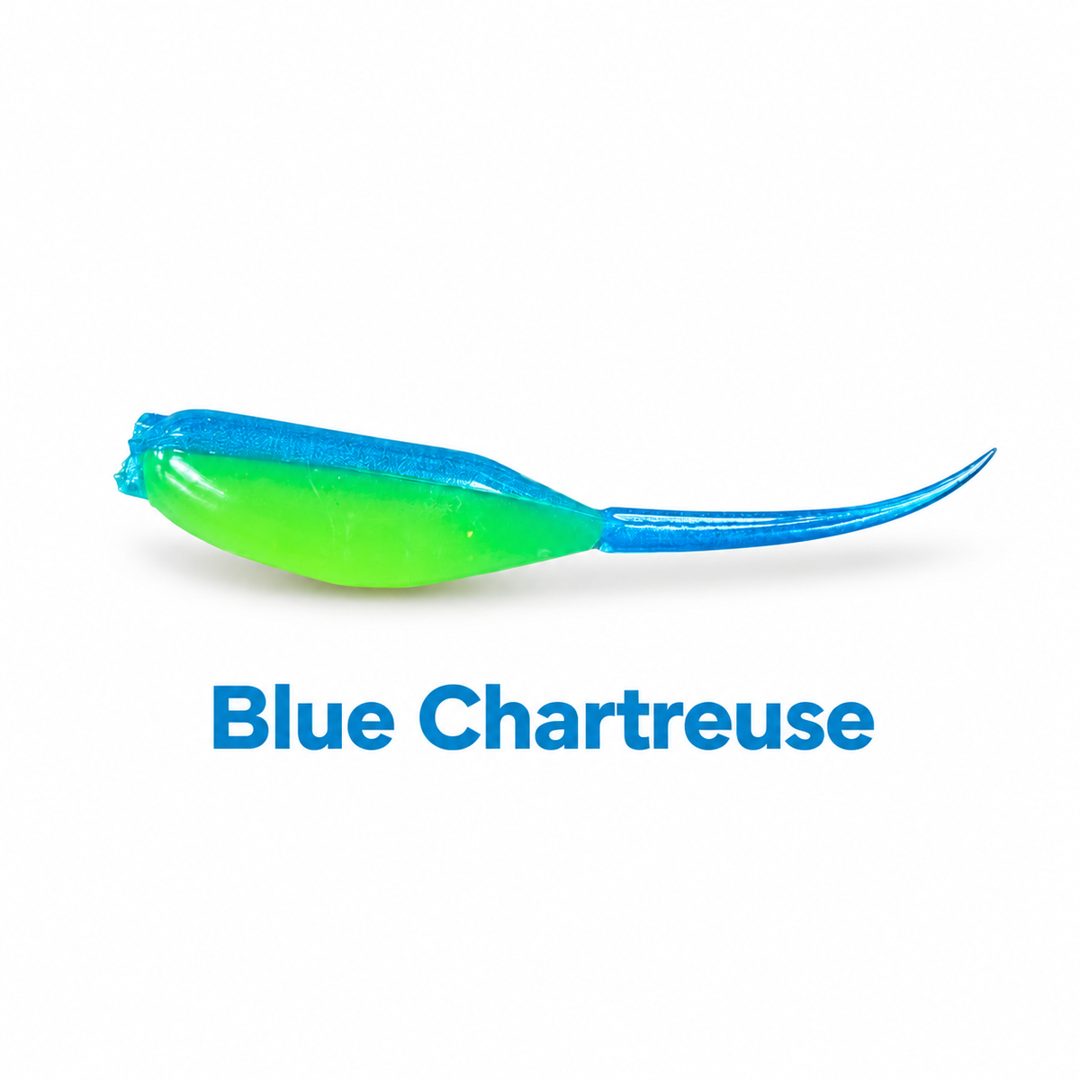 Kai's Custom Jigs 2-inch Stinger Minnow in Blue Chartreuse