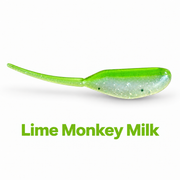 Kai's Custom Jigs 2-inch Stinger Minnow in Lime Monkey Milk