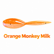 Kai's Custom Jigs 2-inch Tadpole soft plastic bait in Orange Monkey Milk