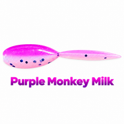 Kai's Custom Jigs 2-inch Tadpole soft plastic bait in Purple Monkey Milk