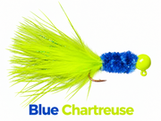 Kai's Custom Jigs Marabou Jig in Blue Chartreuse