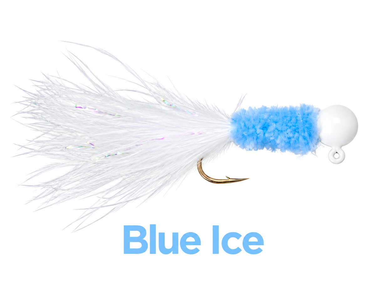 Kai's Custom Jigs Marabou Jig in Blue Ice