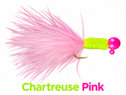Kai's Custom Jigs Marabou Jig in Chartreuse Pink