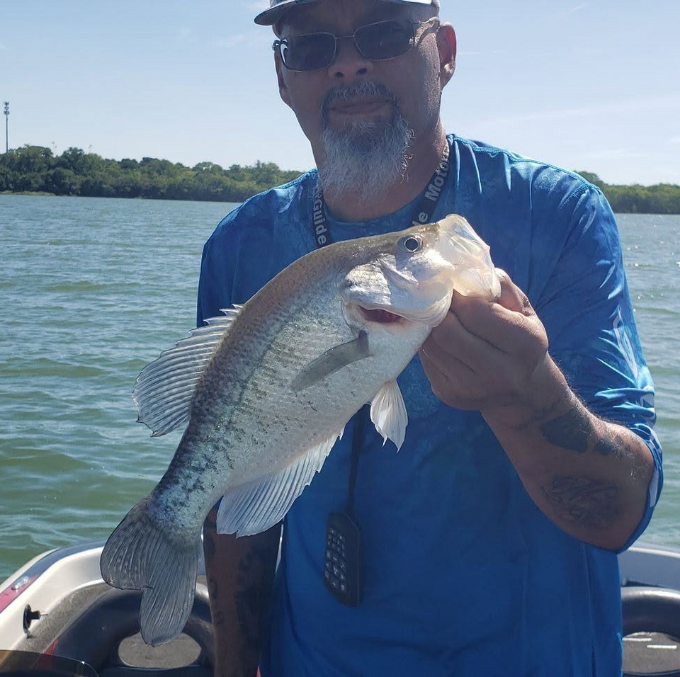 Robert Morgan holding a crappie