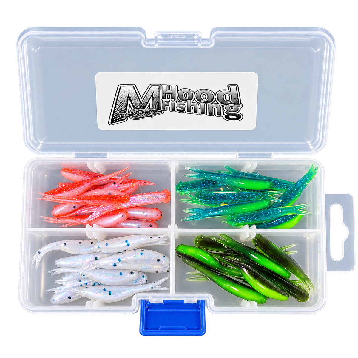 M. Hood Fishing Box Set open